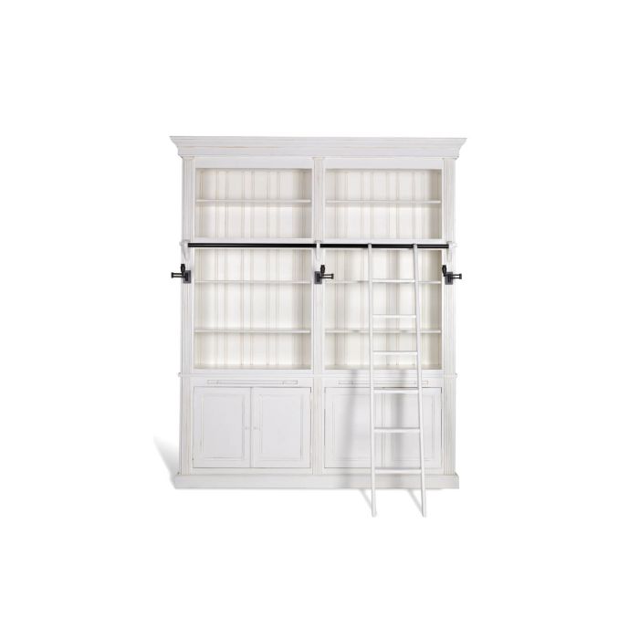 Balmore Bookcase White, 2 Parts