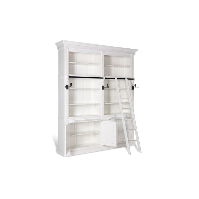 Balmore Bookcase White, 2 Parts