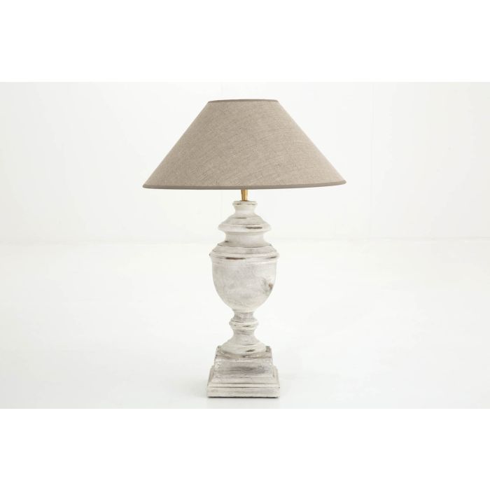 Louis Philippe Table Lamp Antique White Large