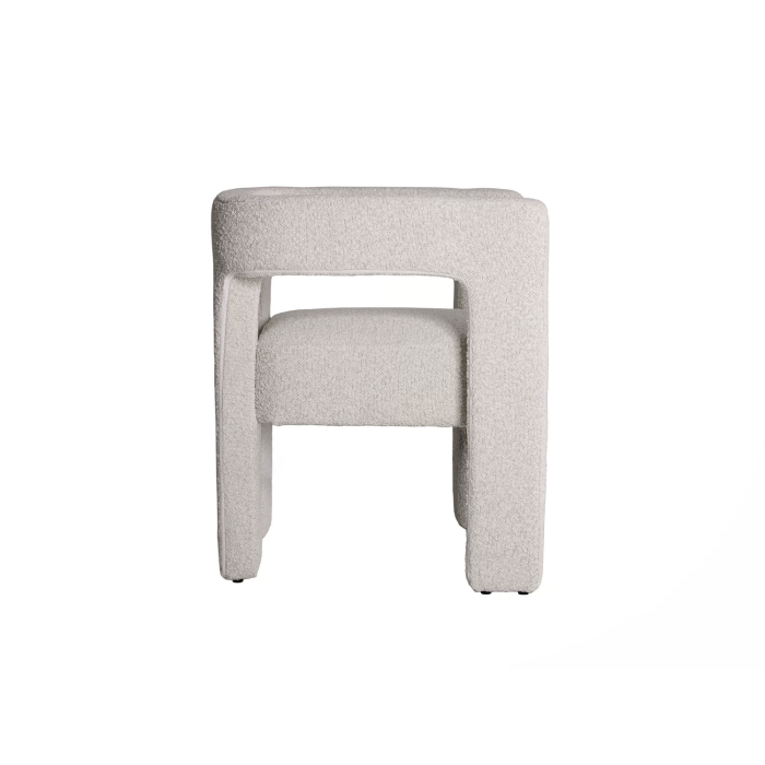 Pim chair in off-white boucle