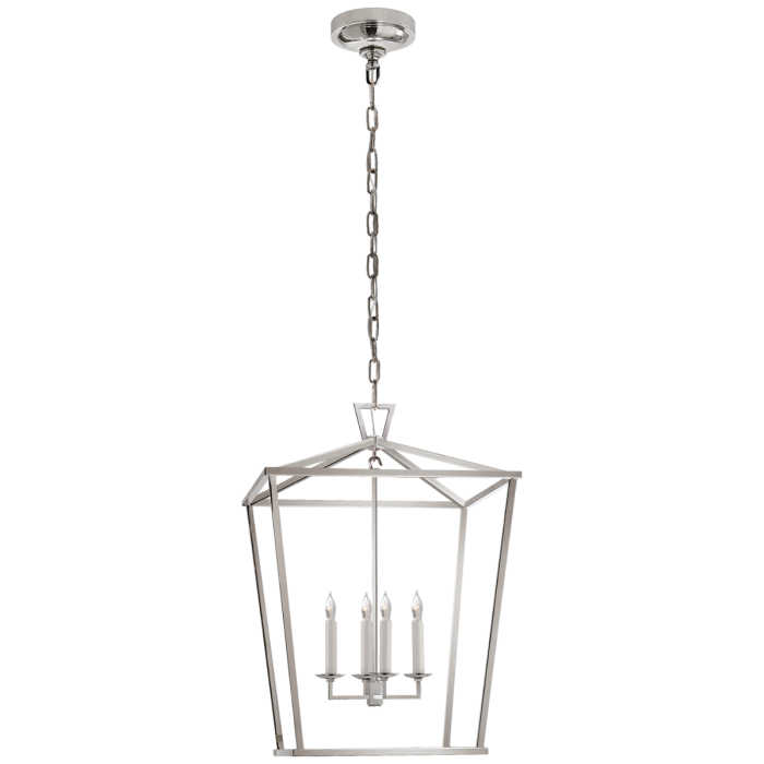 Darlana Lantern Pendant Light Polished Nickel