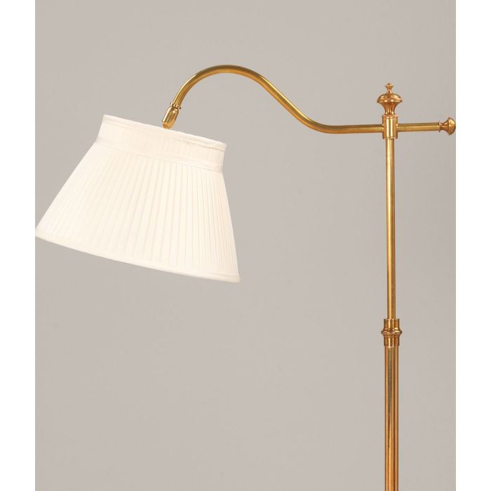 Melrose Swan Neck Floor Lamp Brass