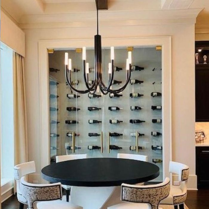 Rousseau Chandelier Bronze / Crystal