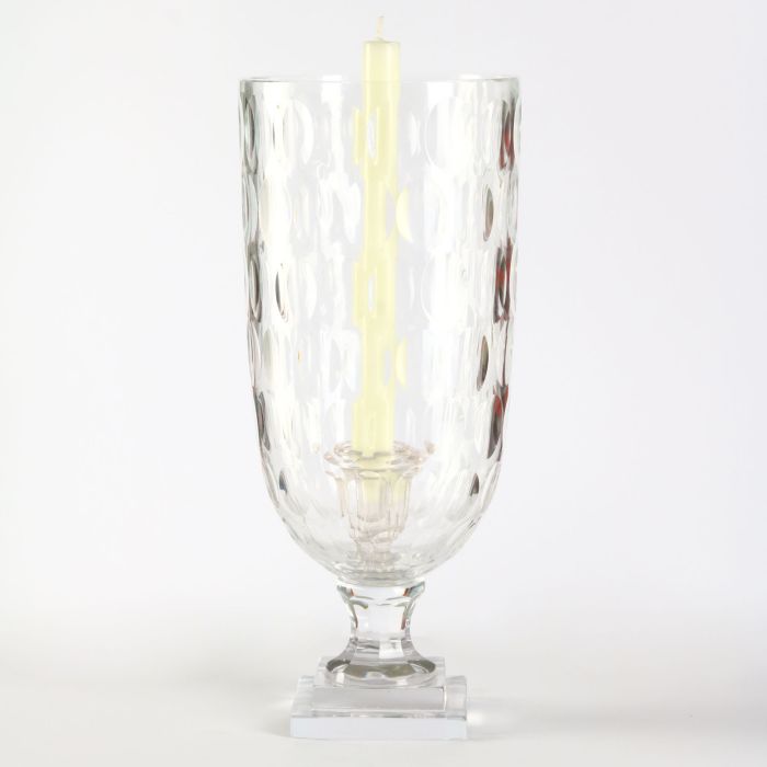 Glass Hurricane Lamp