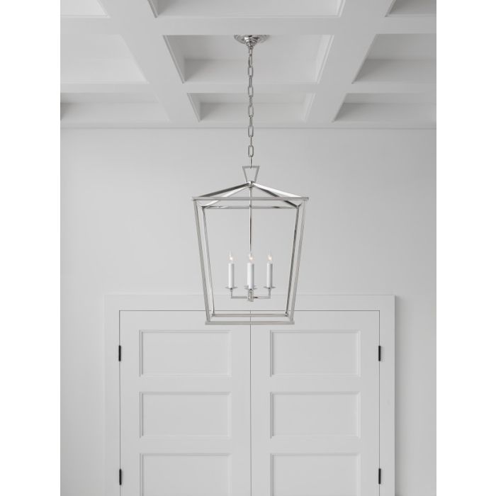 Darlana Lantern Pendant Light Polished Nickel