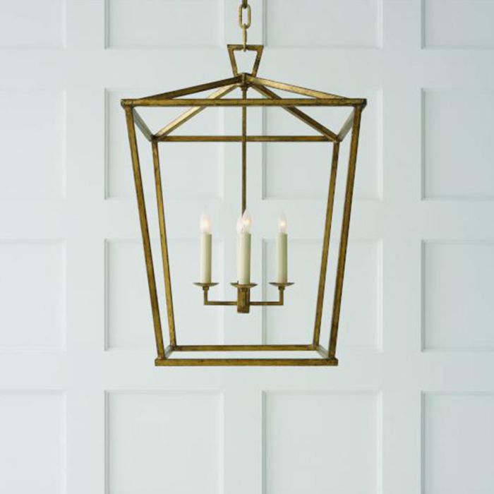 Darlana Lantern Pendant Light Gilded Iron