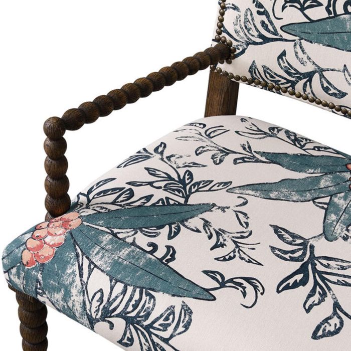 Bobbin Chair – Carver – Upholstered Back