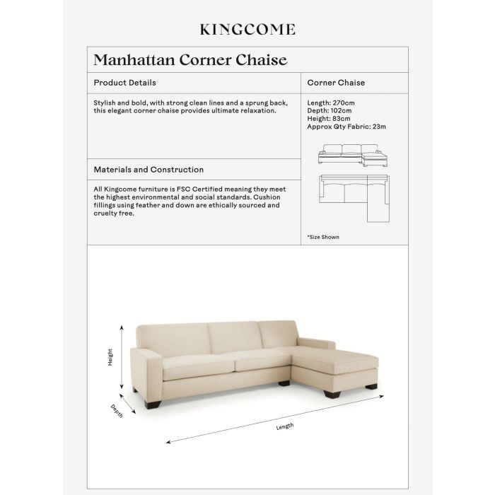 Manhattan Corner Chaise