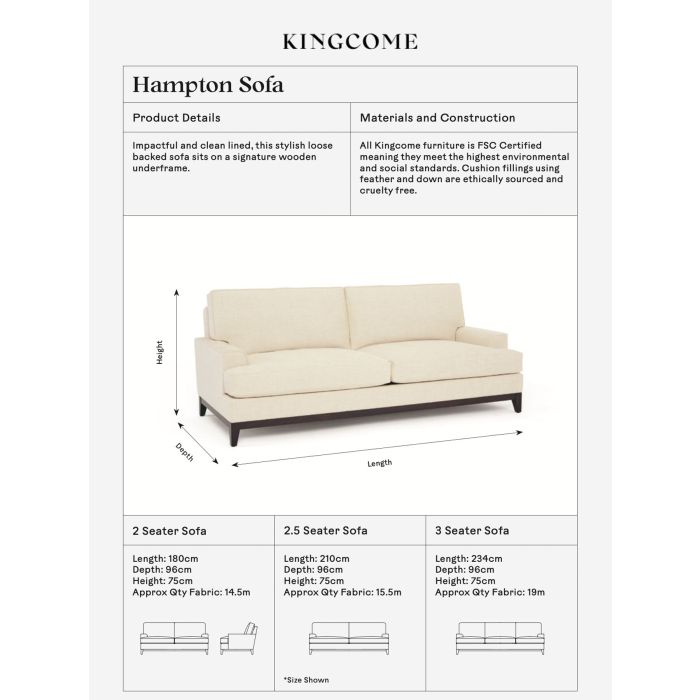 Hampton Loose Back Sofa