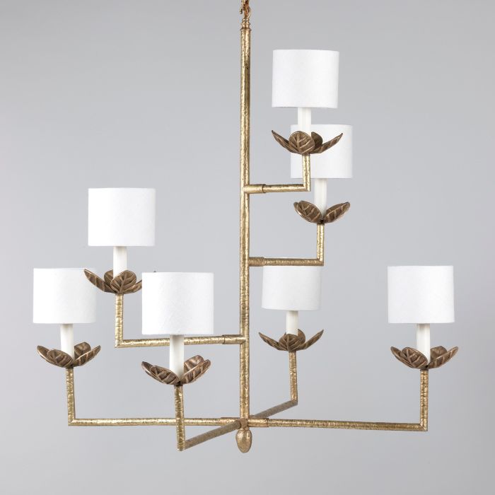 Colombier Chandelier Brass