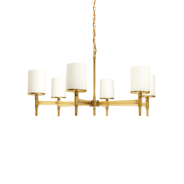 Stratton Chandelier Brass