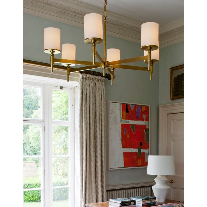 Stratton Chandelier Brass