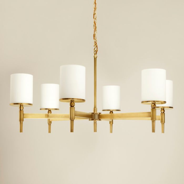 Stratton Chandelier Brass