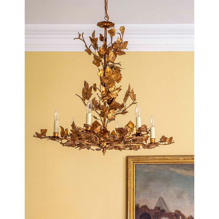 Windermere Chandelier Gilt