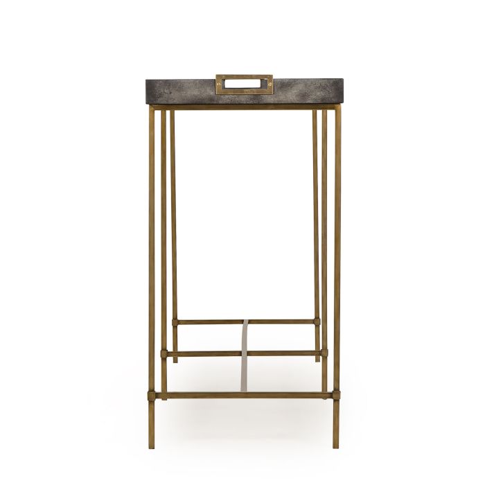 Edith Console Table Charcoal Vintage