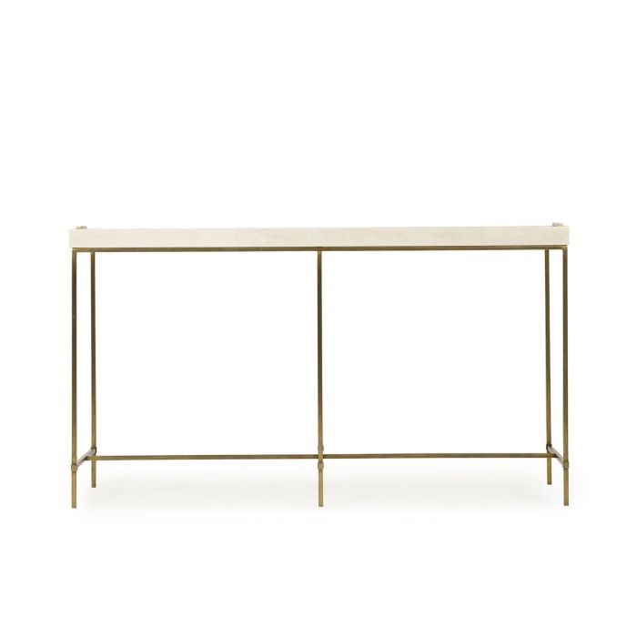 Edith Console Table Ivory Shagreen