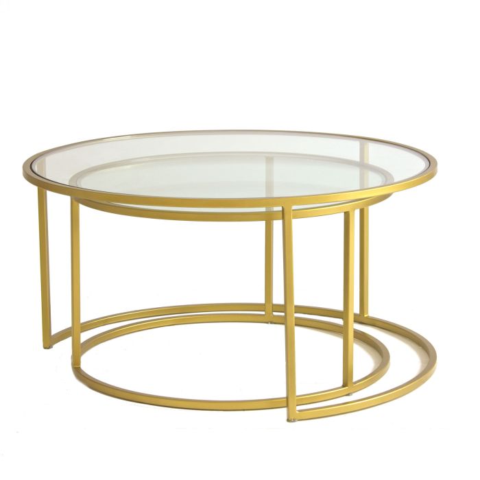 Harlan Coffee Table Brass