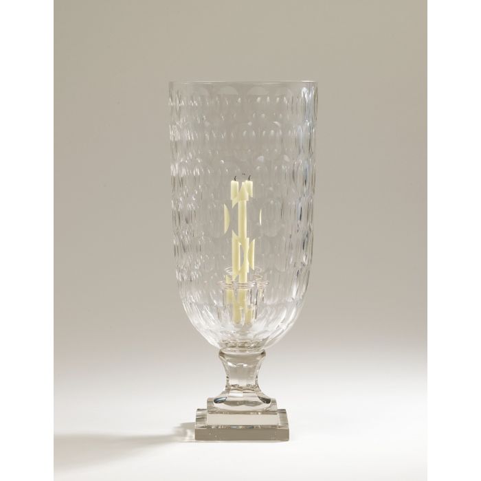 Glass Hurricane Lamp