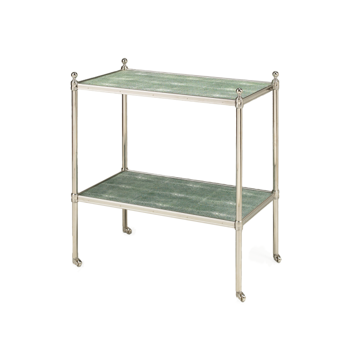 Portman Shagreen Etagere Nickel