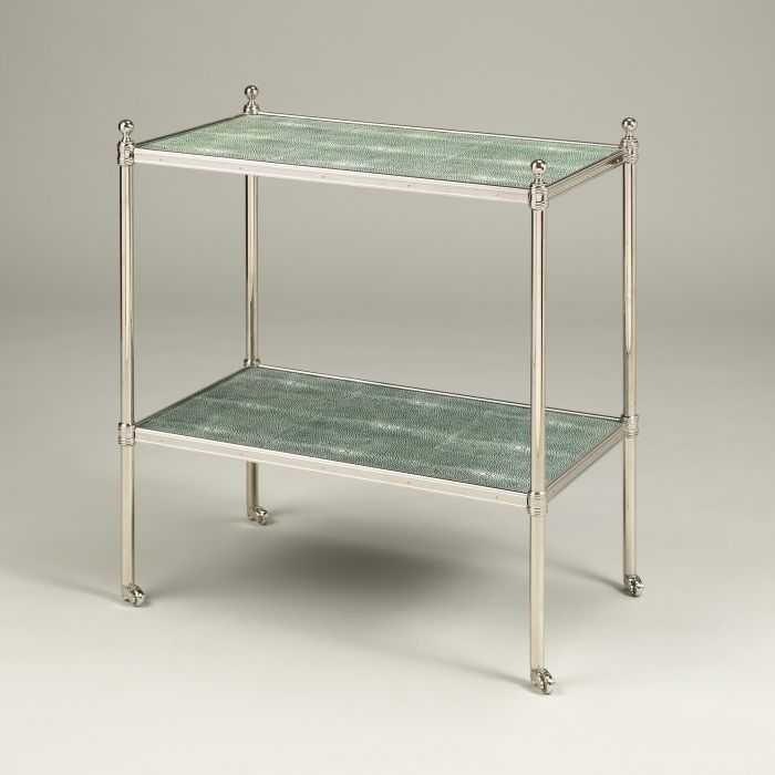 Portman Shagreen Etagere Nickel