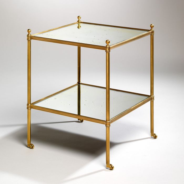 Fitzroy Square Etagere Table Brass Mirror