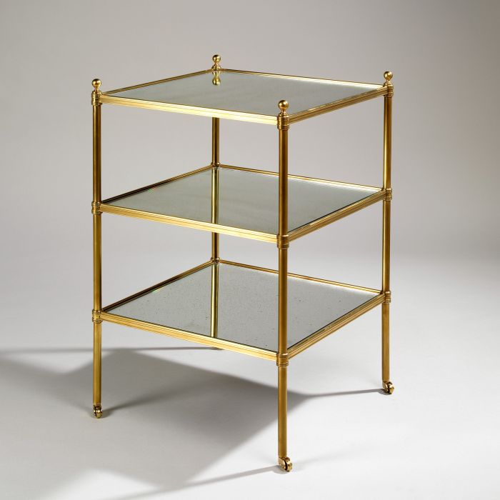 Camden Mirror Etagere Brass