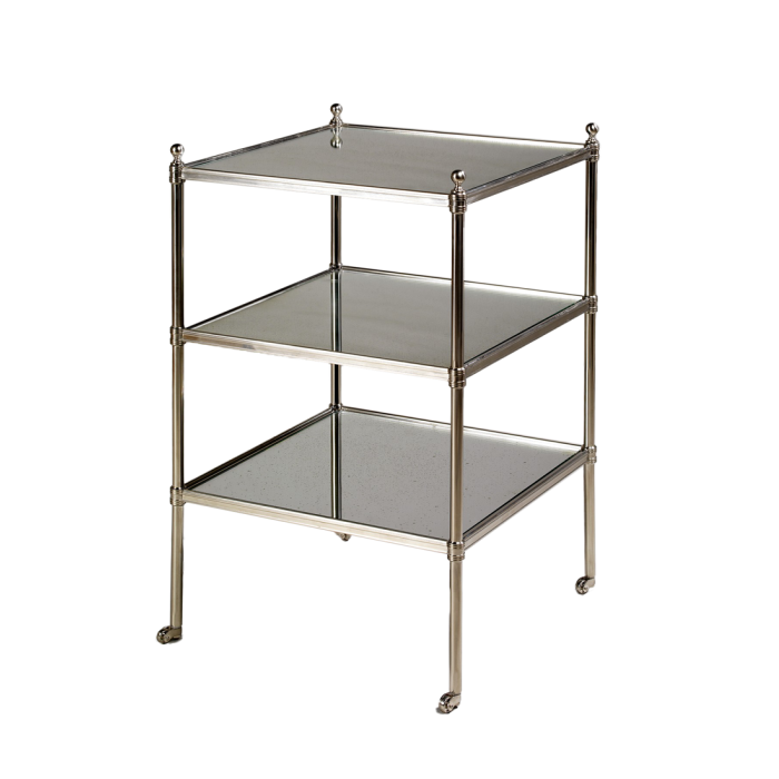 Camden Mirror Etagere Nickel