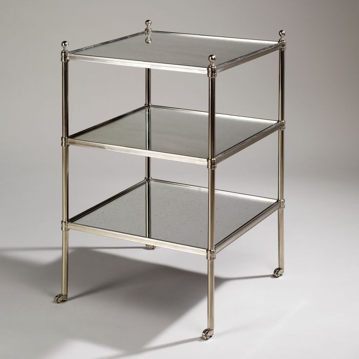 Camden Mirror Etagere Nickel