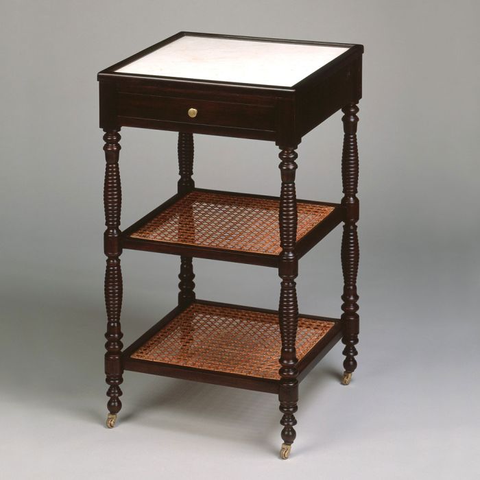 French Cane Etagere