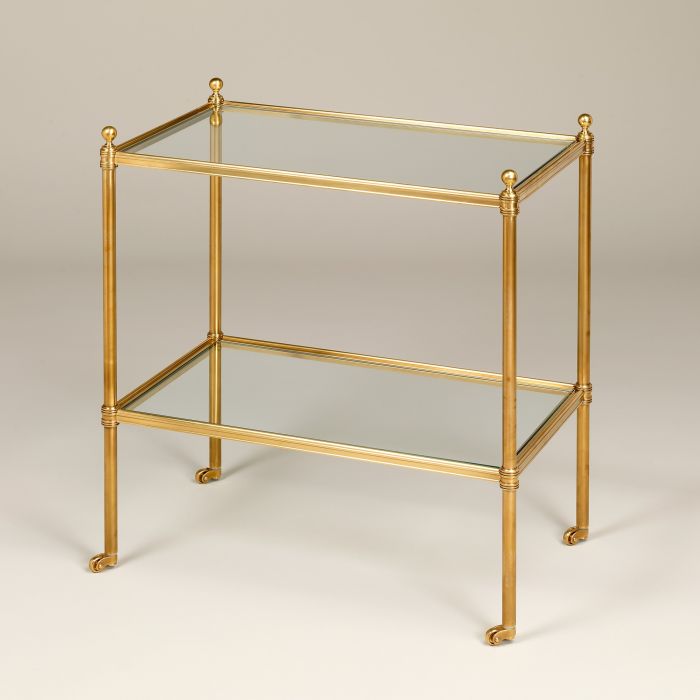 Portman Glass Etagere Brass