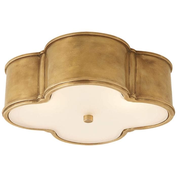 Basil Ceiling Light, Natural Brass