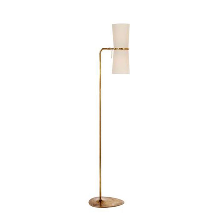 Clarkson Floor Lamp Hand-Rubbed Antique Brass