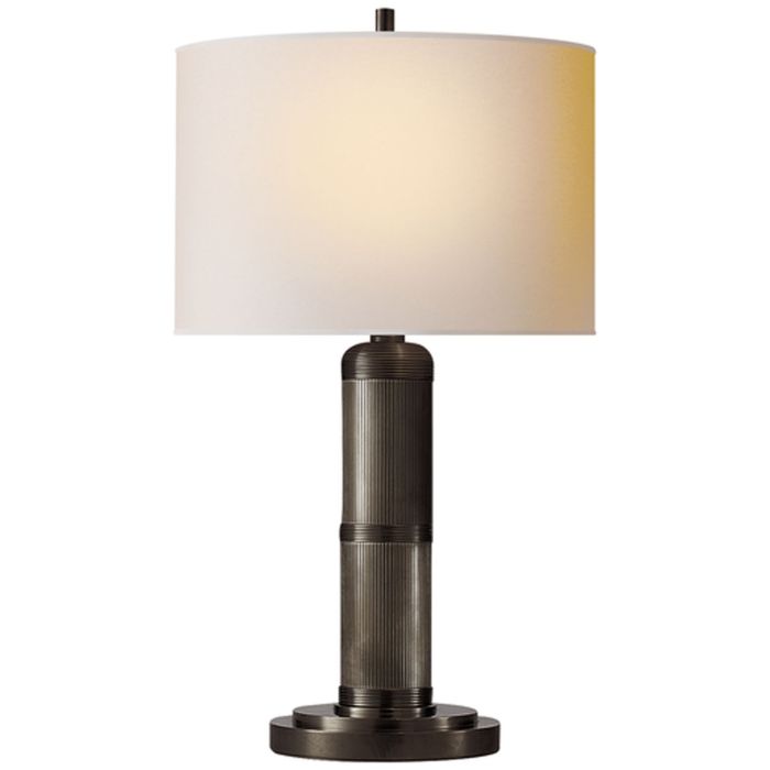 Longacre Table Lamp Bronze (Black Trim Shade)