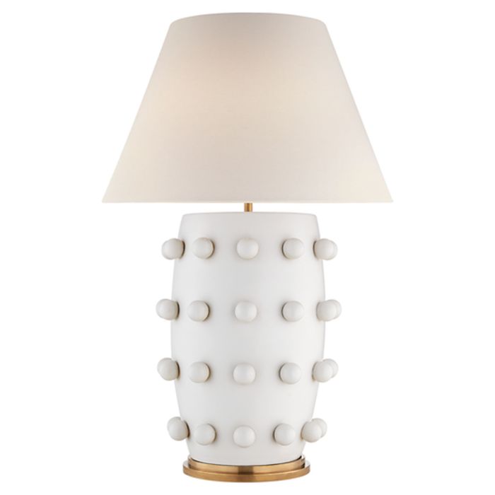 Linden Table Lamp Plaster White Large