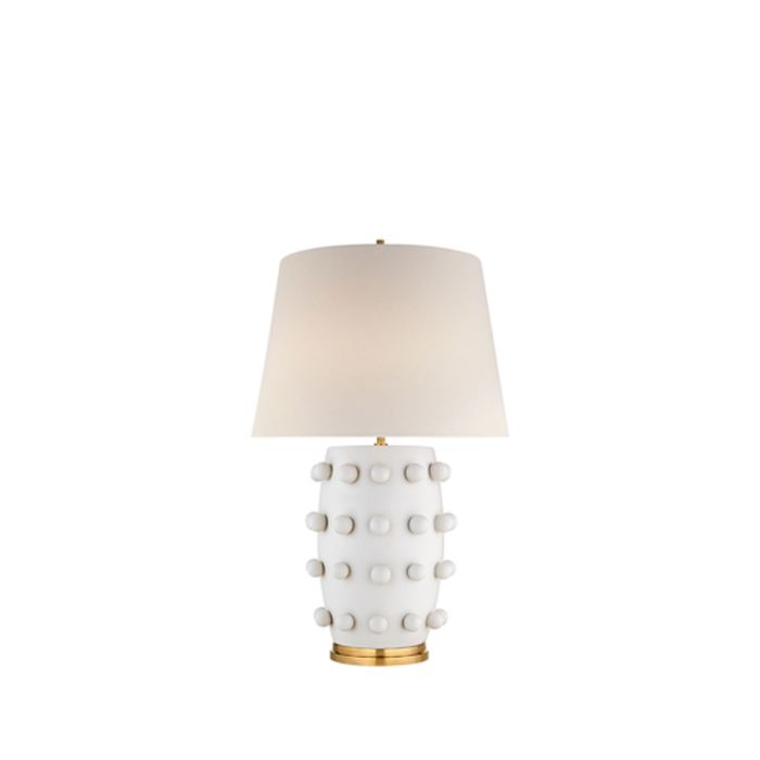 Linden Table Lamp Plaster White Medium