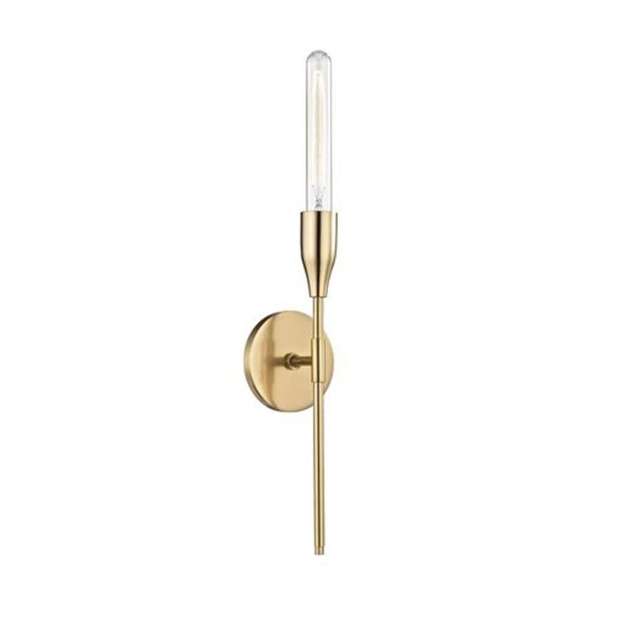 Tara Wall Light, Single Aged Brass