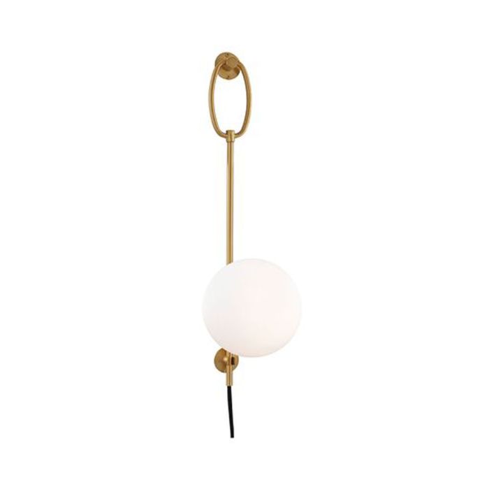 Gina Wall Light Aged Brass