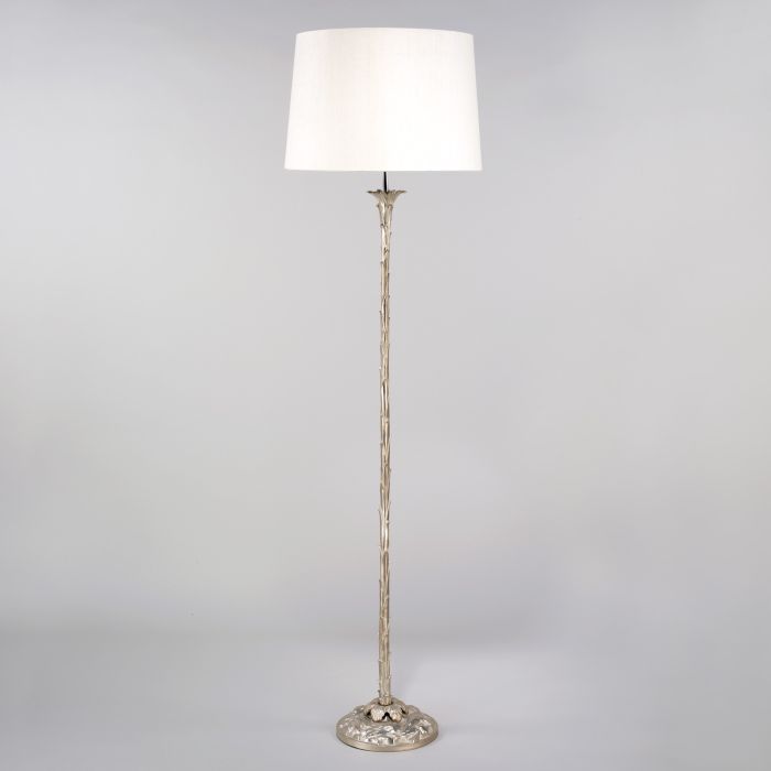 French Acanthus Floor Lamp Nickel