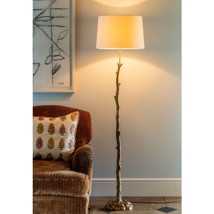 Truro Twig Floor Lamp Brass