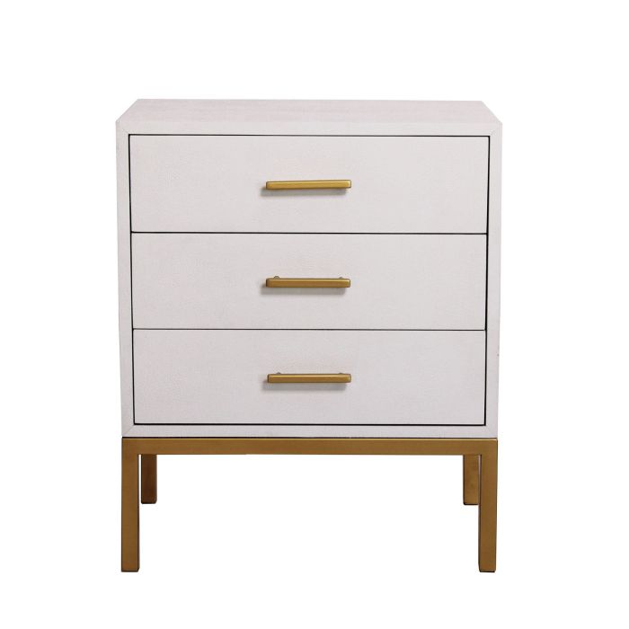 Jasper Bedside Table White