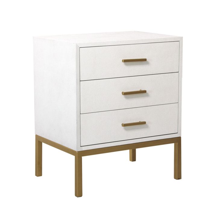 Jasper Bedside Table White