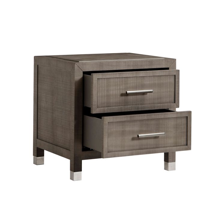 Raffles Bedside Table Grey