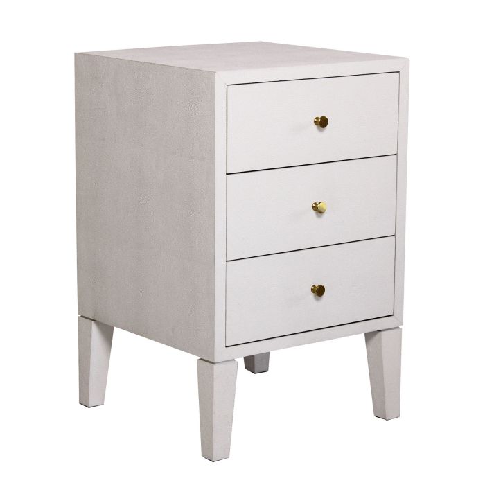 Georgia Bedside Table White