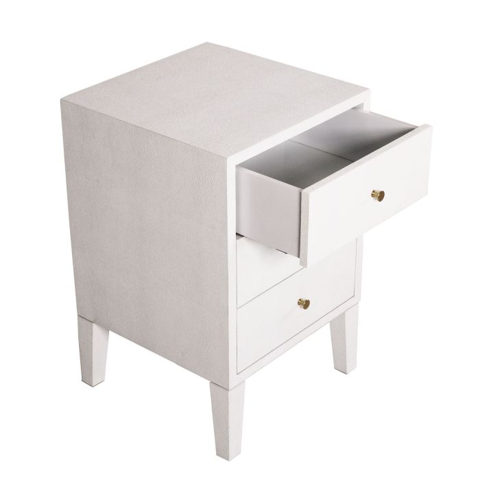 Georgia Bedside Table White