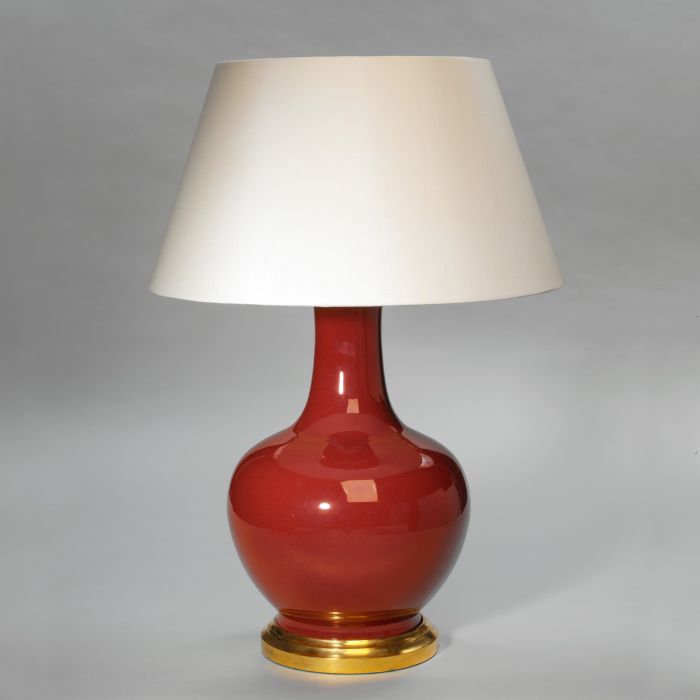 Globular Table Lamp Sang de Boeuf