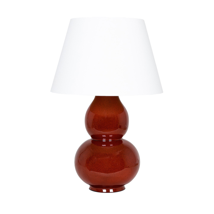 Avebury Table Lamp Sang de Boeuf