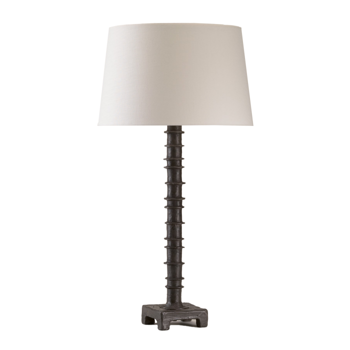 Bobbin Column Table Lamp Bronze