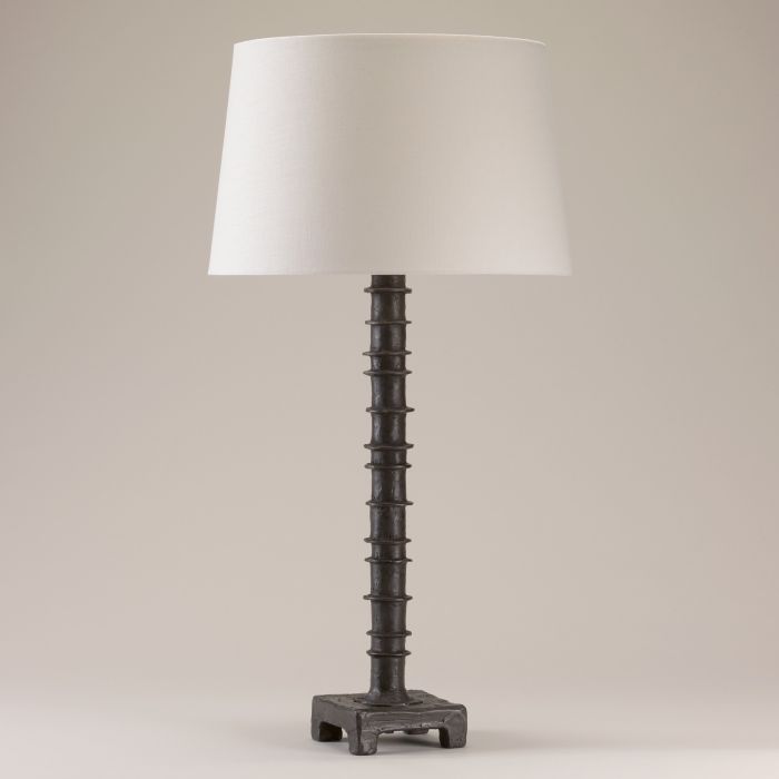 Bobbin Column Table Lamp Bronze