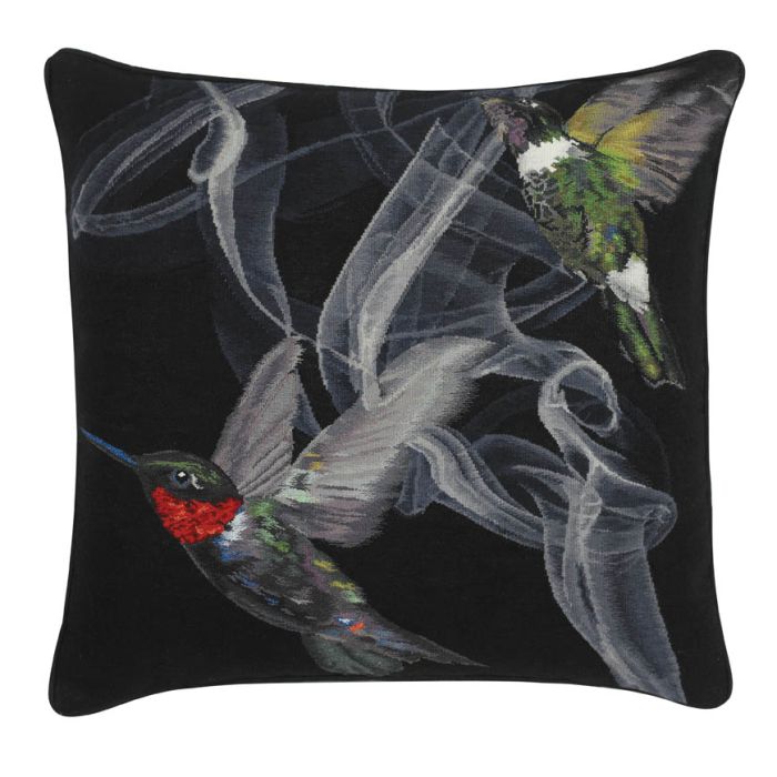 Hummingbird Black Cushion Alexander McQueen