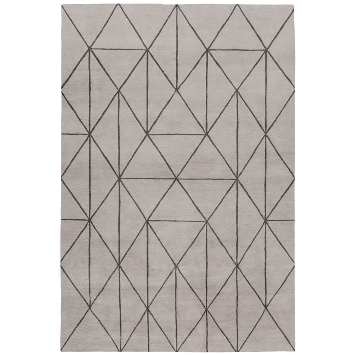 Diamond Maze Grey The Rug Company